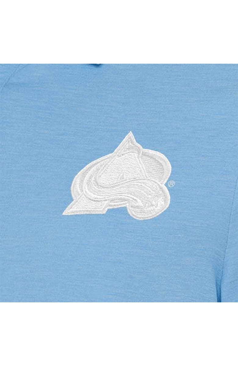 ANTIGUA Women's Antigua Light Blue Colorado Avalanche White Logo Play Through Polo Dress, Alternate, color, 