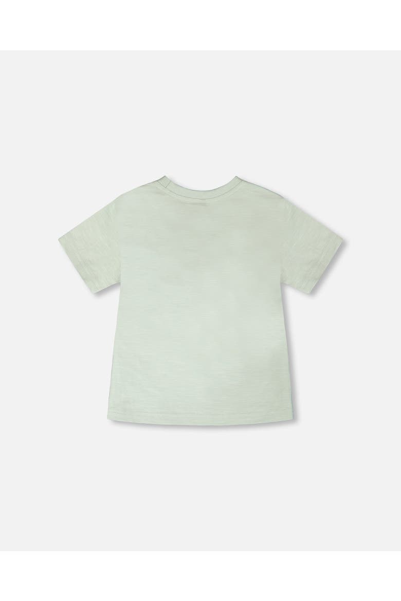 Organic Cotton Safari Print Short Sleeves T-Shirt, Alternate, color, Mint Green