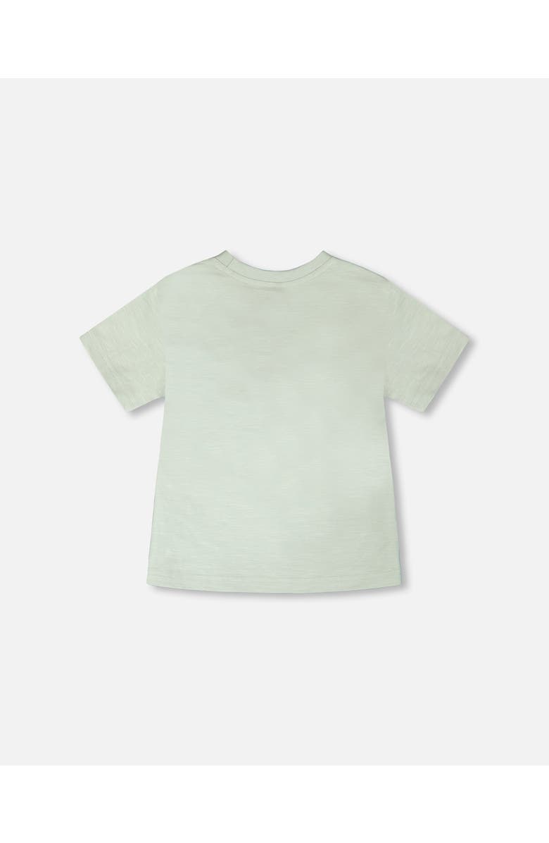 Deux par Deux Organic Cotton Safari Short Sleeves T-Shirt, Alternate, color, Mint Green