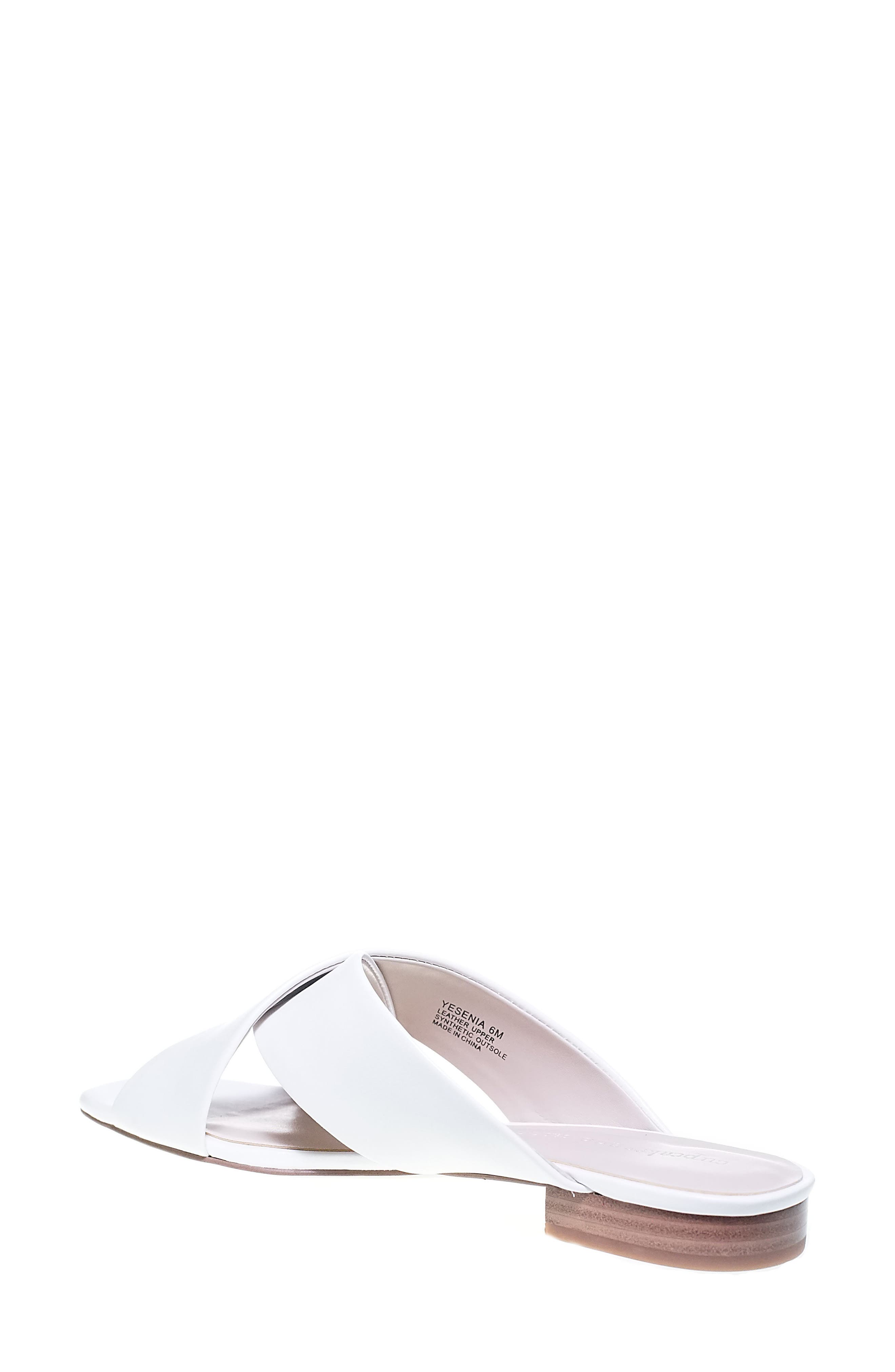 Yesenia Sandal, Alternate, color, WHITE LEATHER