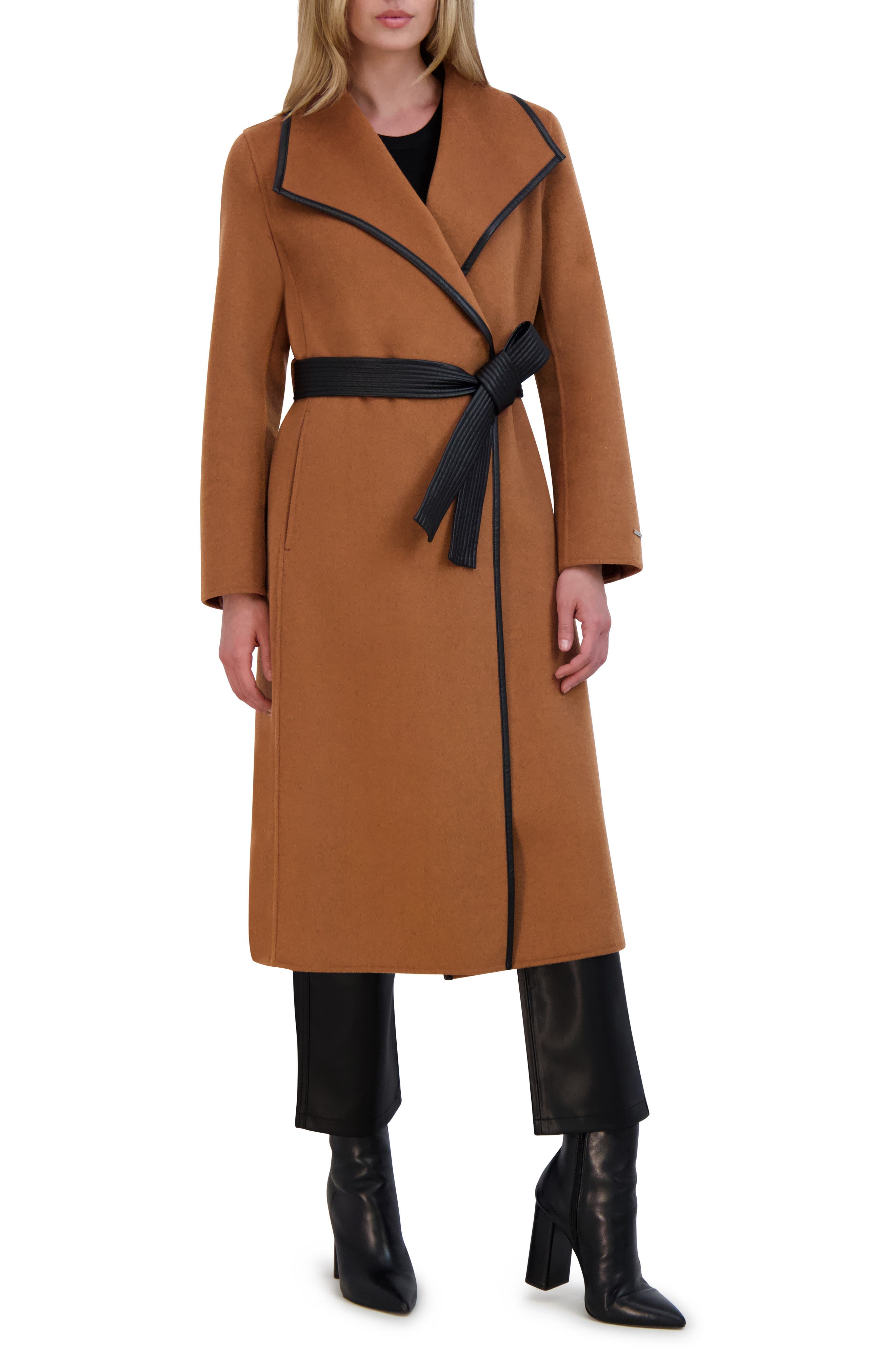 Tahari Juliette Wool Blend Coat