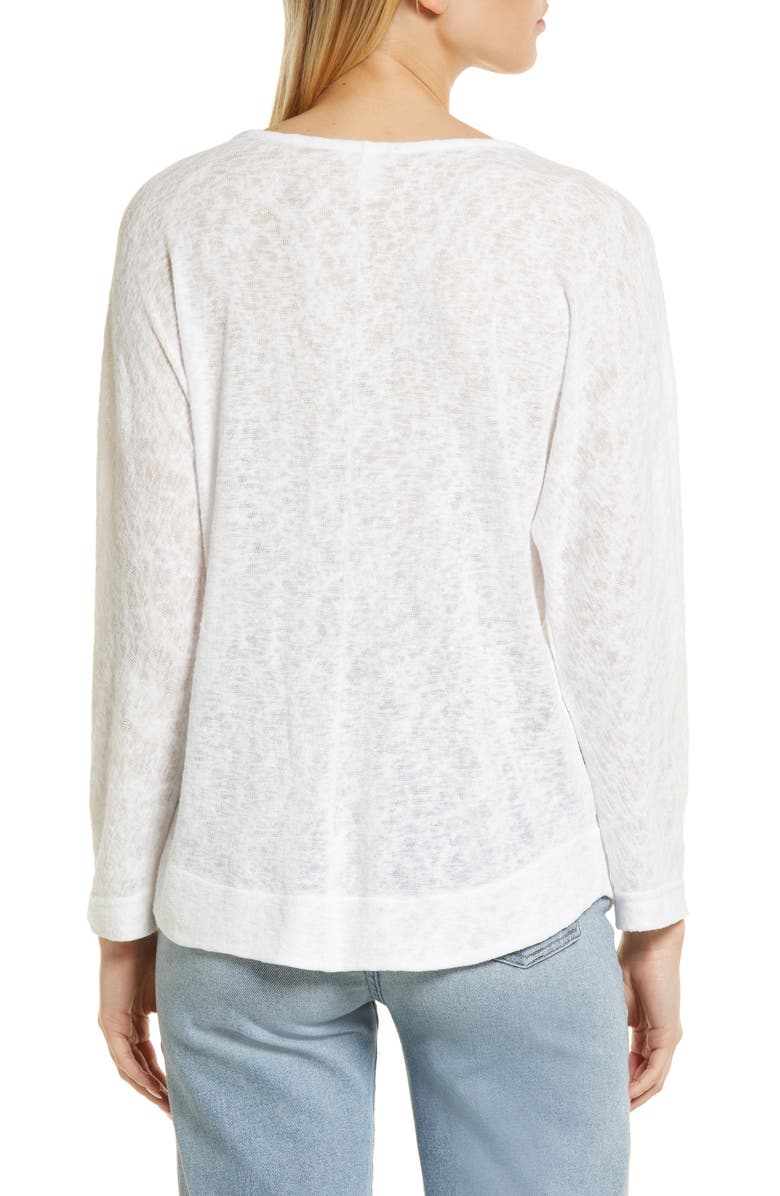 Caslon<sup>®</sup> Women's Split Neck Top, Alternate, color, 