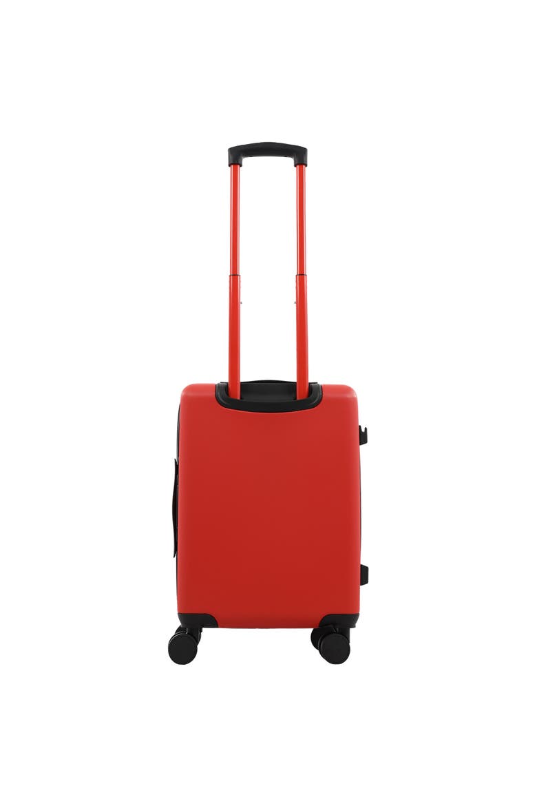 Molded U 22" Expandable Hardside Carry-On Spinner Luggage, Alternate, color, RED