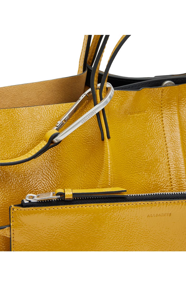 AllSaints Odette East/West Leather Tote, Alternate, color,