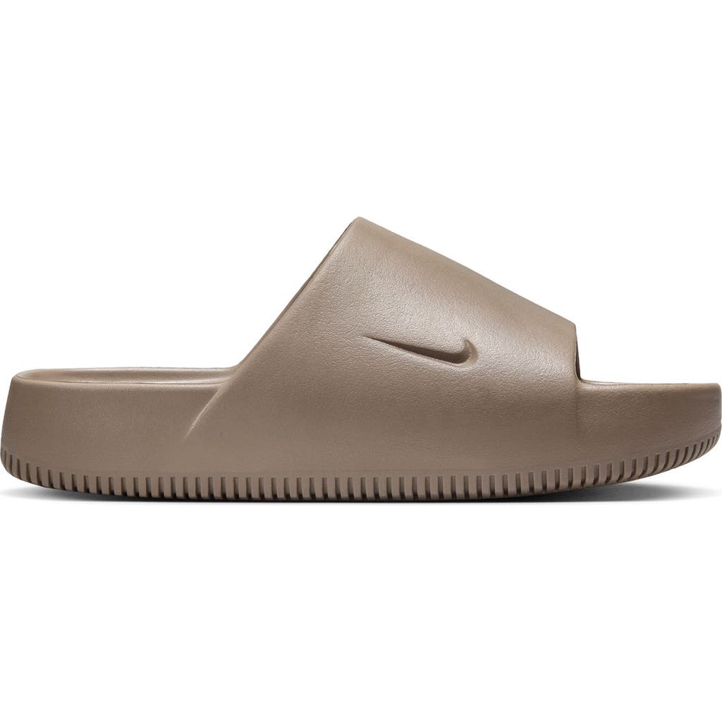 Nike Calm Slide Sandal In Brown