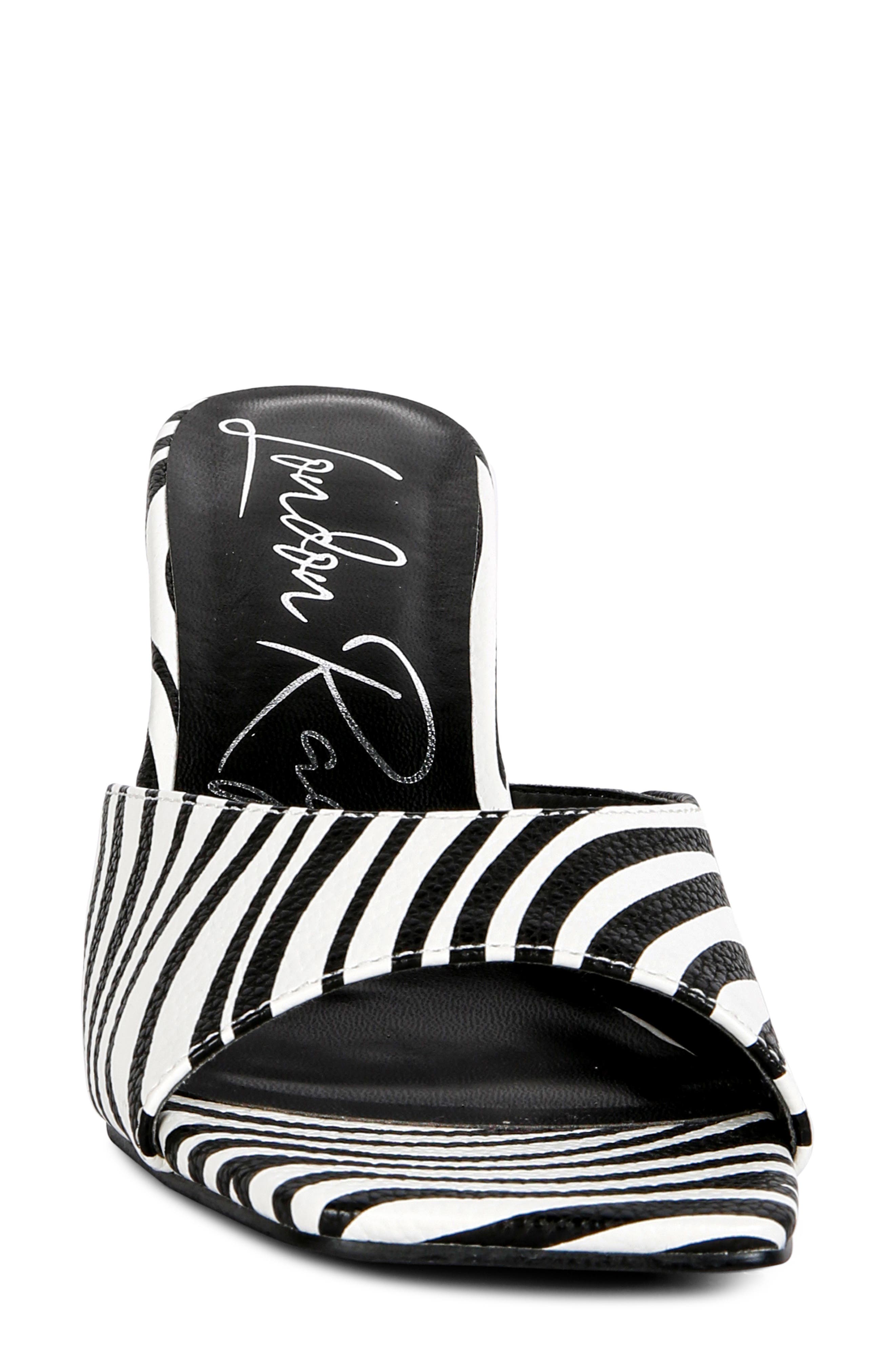 LONDON RAG Roblux Square Toe Sandal, Alternate, color, Black