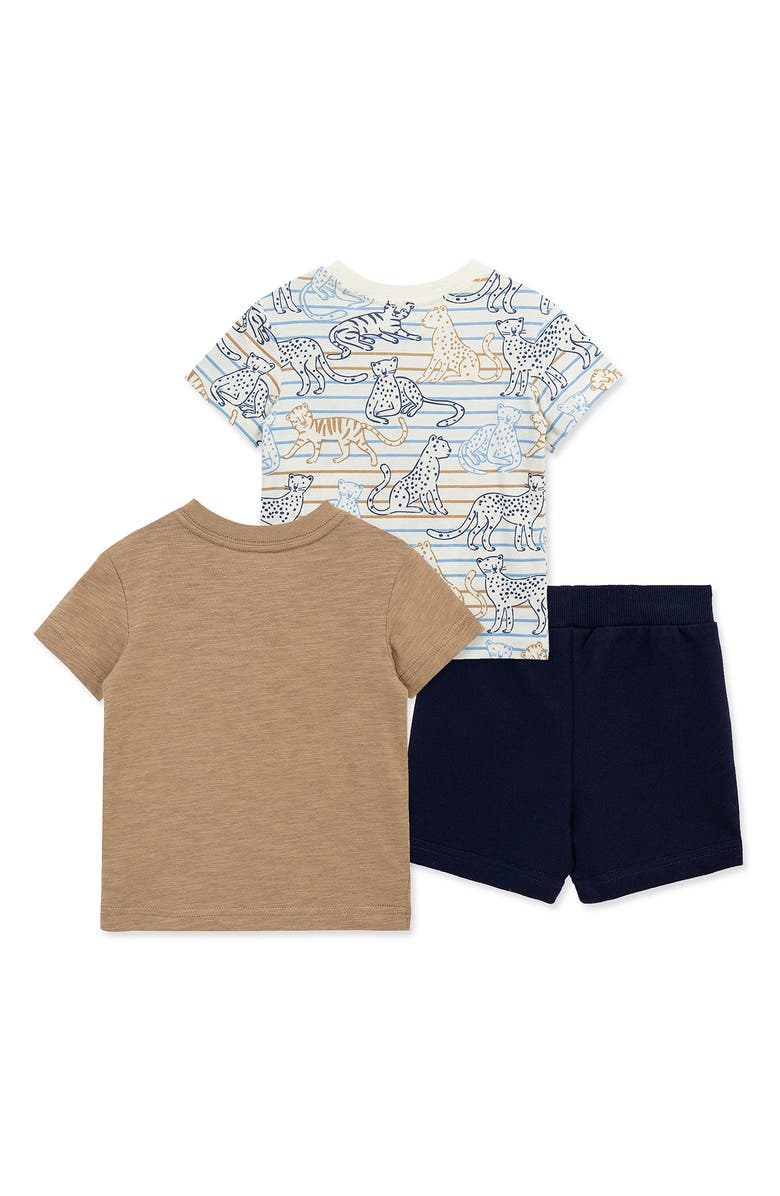 Little Me Wildcat 3-Piece T-Shirt & Shorts Set, Alternate, color, Multi