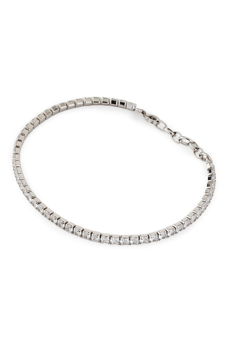 Chain Tennis Bracelet, Alternate, color, SILVER