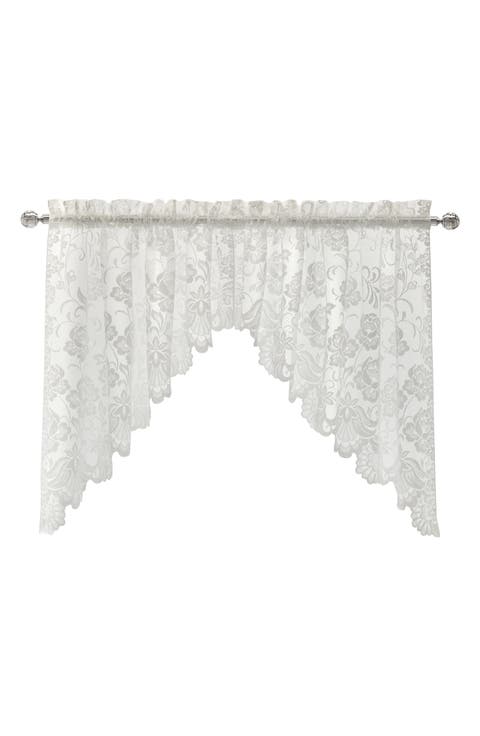 Floral Lace Valance Swag