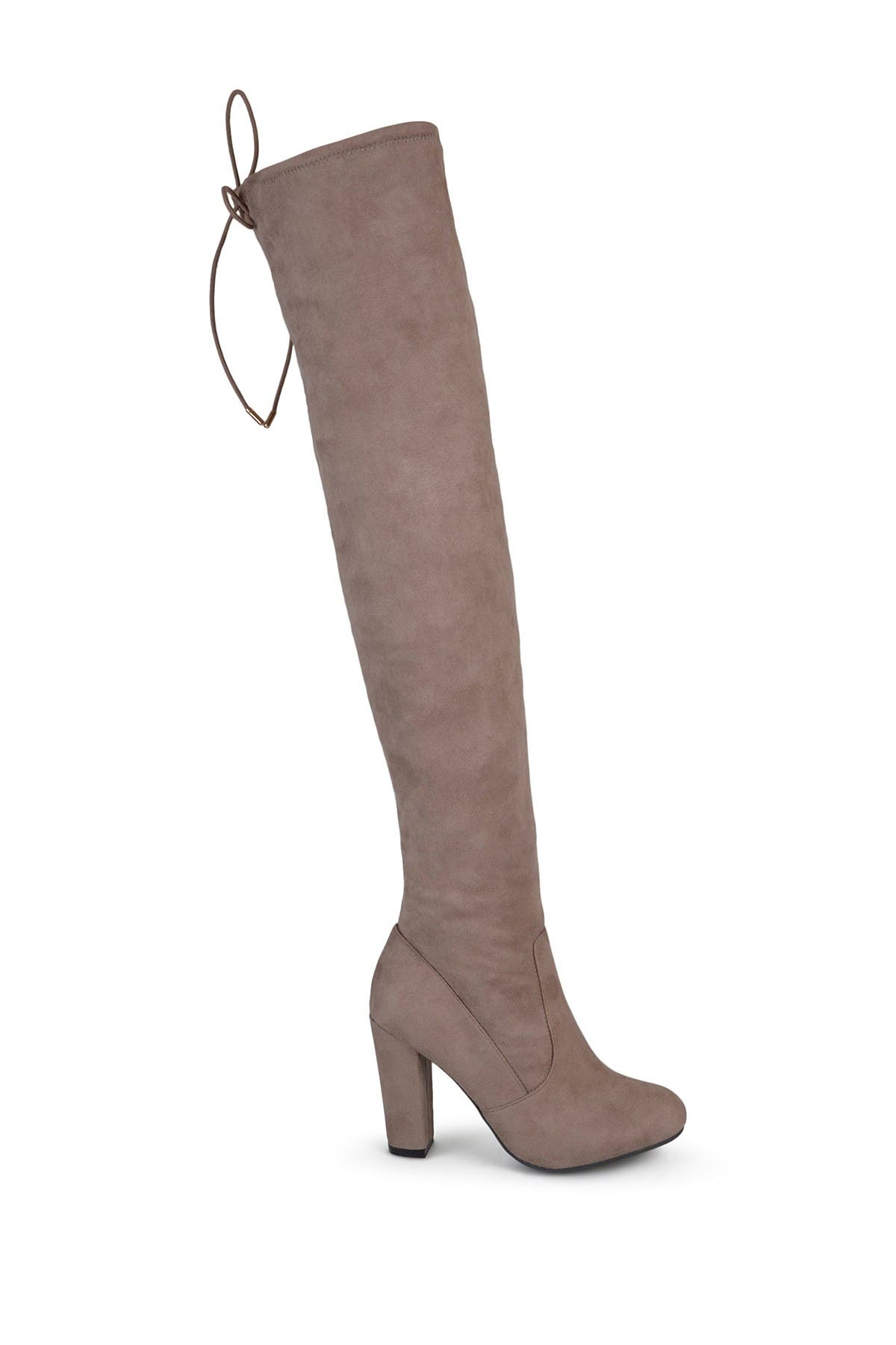 JOURNEE Maya Over the Knee Boot, Alternate, color, Taupe
