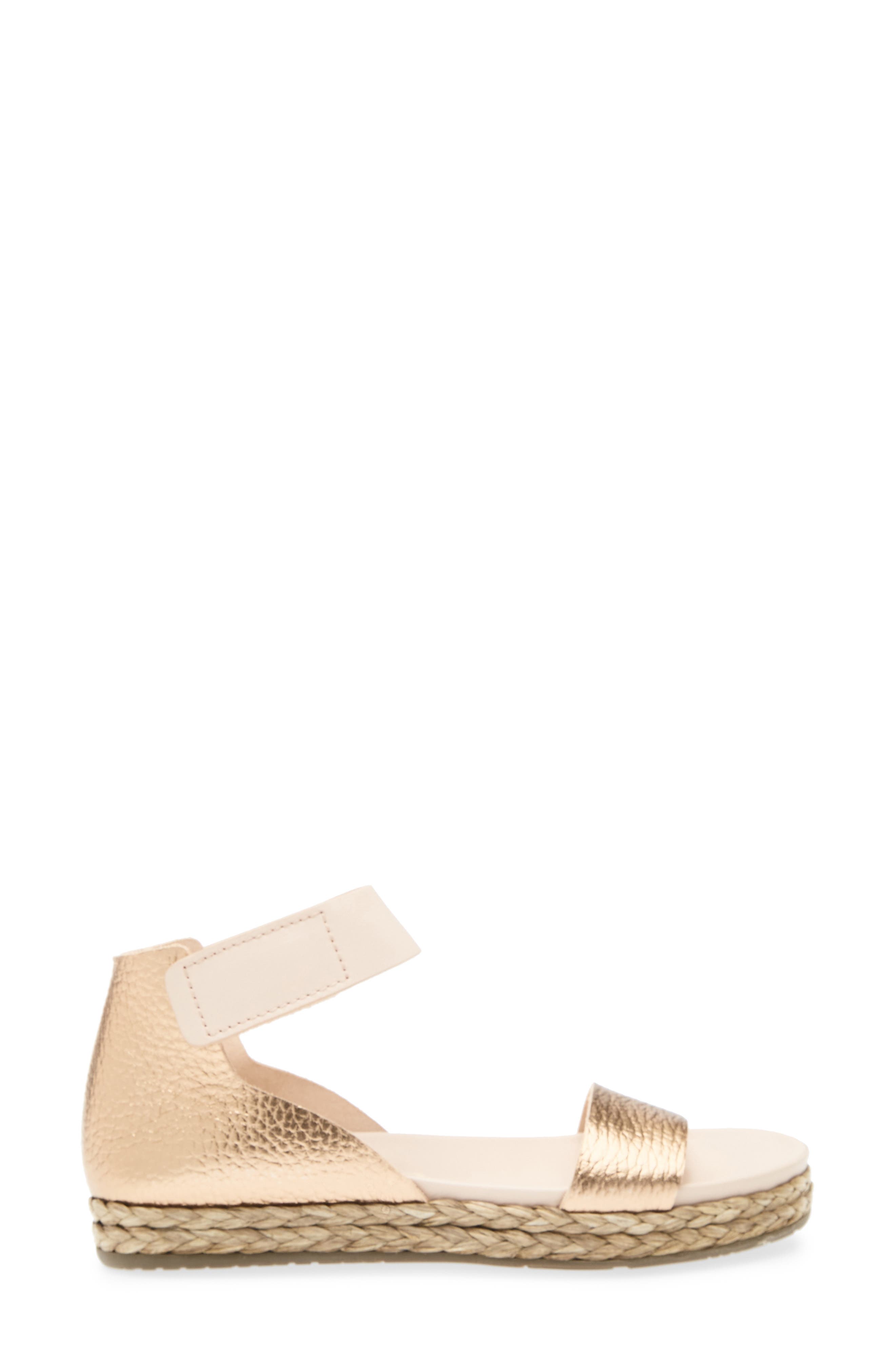 Pedro Garcia Jaida Ankle Strap Espadrille Sandal, Alternate, color, Cava Cervo Lame