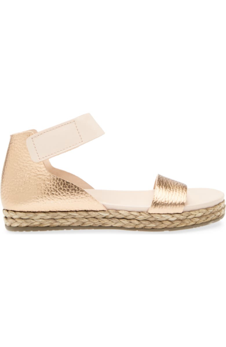 Pedro Garcia Jaida Ankle Strap Espadrille Sandal, Alternate, color, Cava Cervo Lame