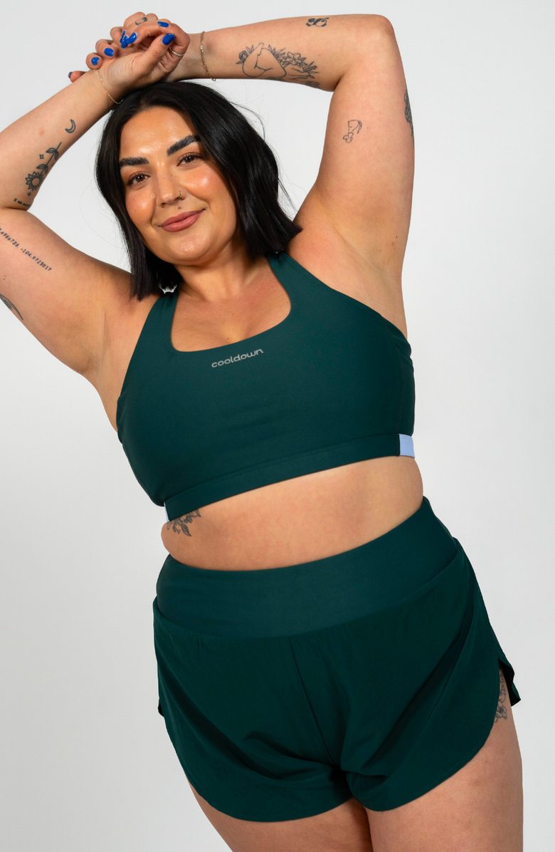 Cooldown Molly Shorts, Alternate, color, Midnight Green