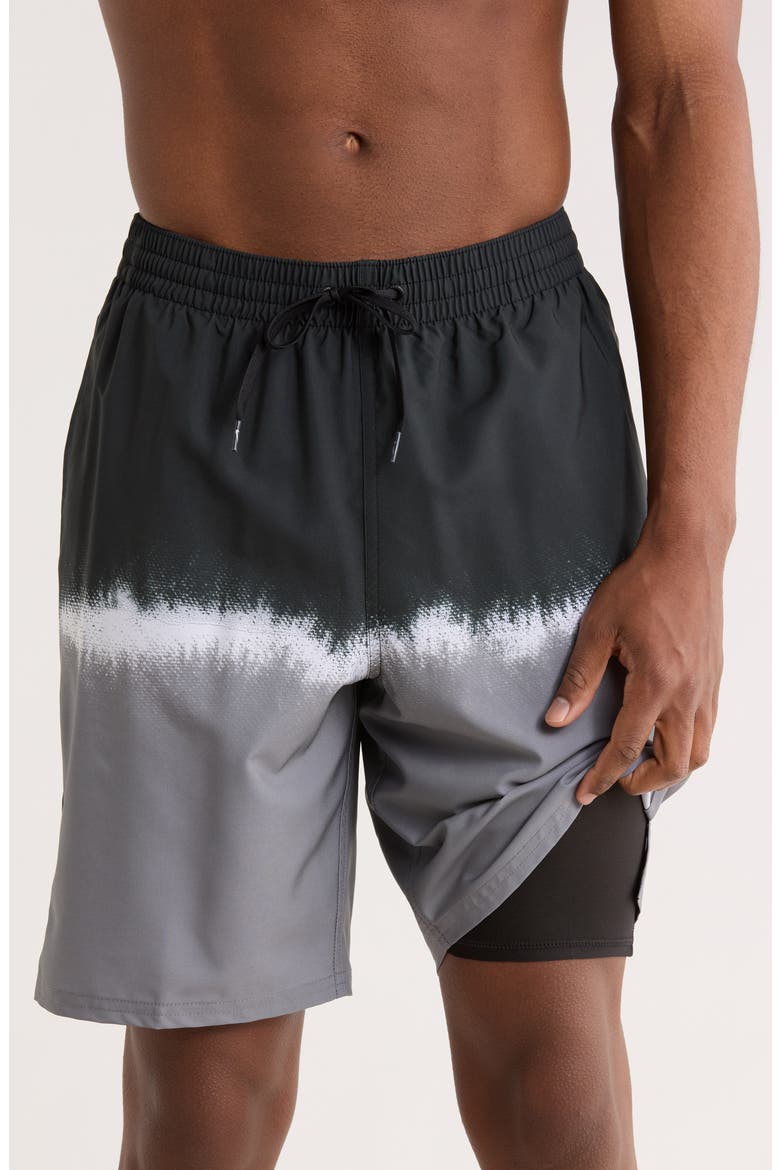 9-Inch Boxer Volley Shorts, Alternate, color, BLACK