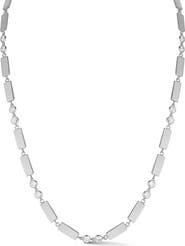 GLAZE JEWELRY Glaze Jewelry Round-Cut CZ Geometric Link Necklace
