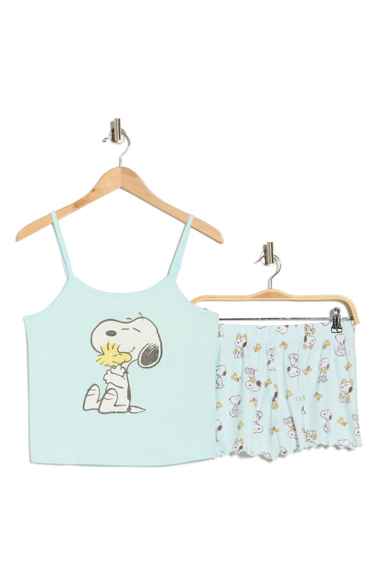 PEANUTS Snoopy & Woodstock Cami Pajamas, Main, color, Purple