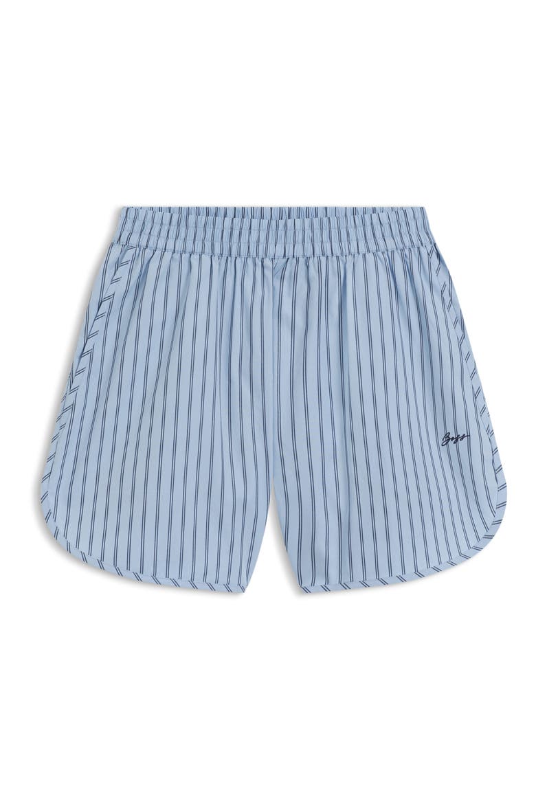 Tiplyna Stripe Cotton Shorts, Alternate, color, BLUE STRIPE