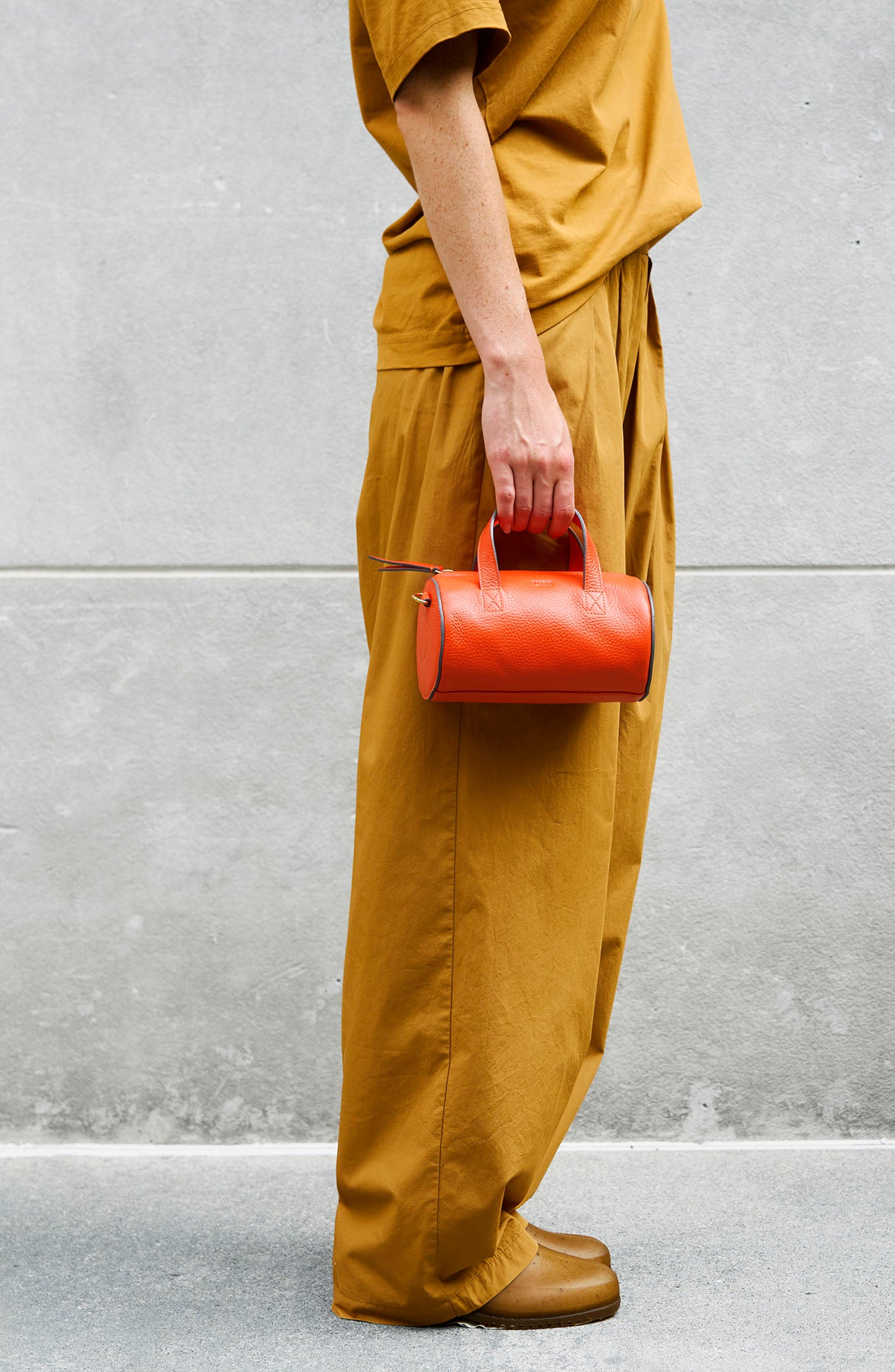 Sai Mini Barrel Bag, Alternate, color, Bright Orange