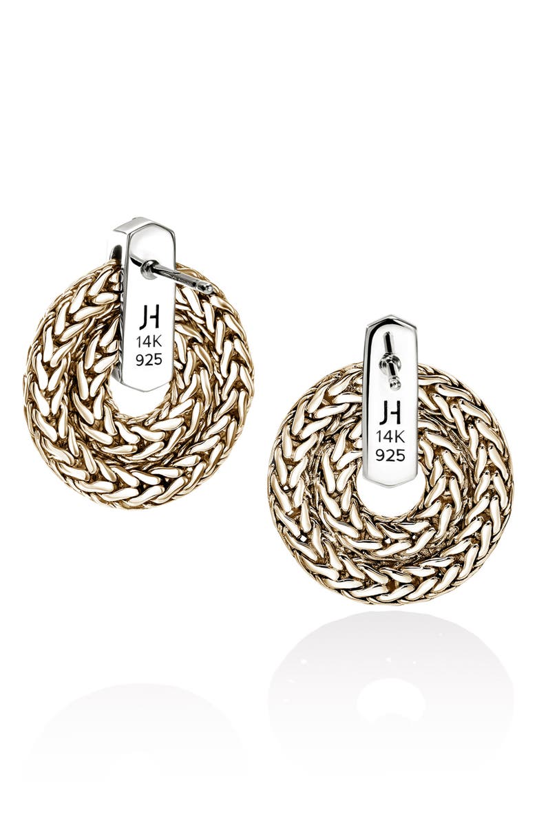 John Hardy Icon Woven Drop Earrings, Alternate, color, 