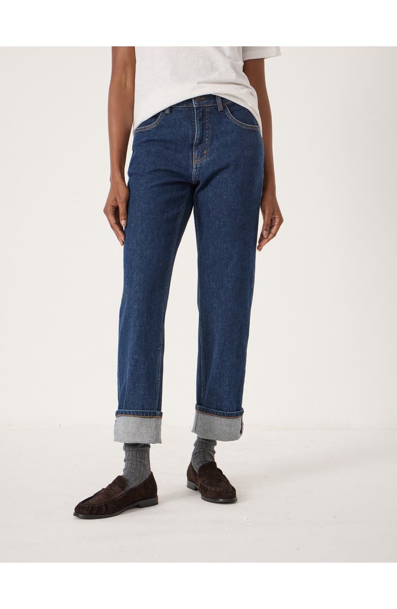 Hush Agnes 2.0 Turn Up Jeans, Main, color, Vintage Blue Wash