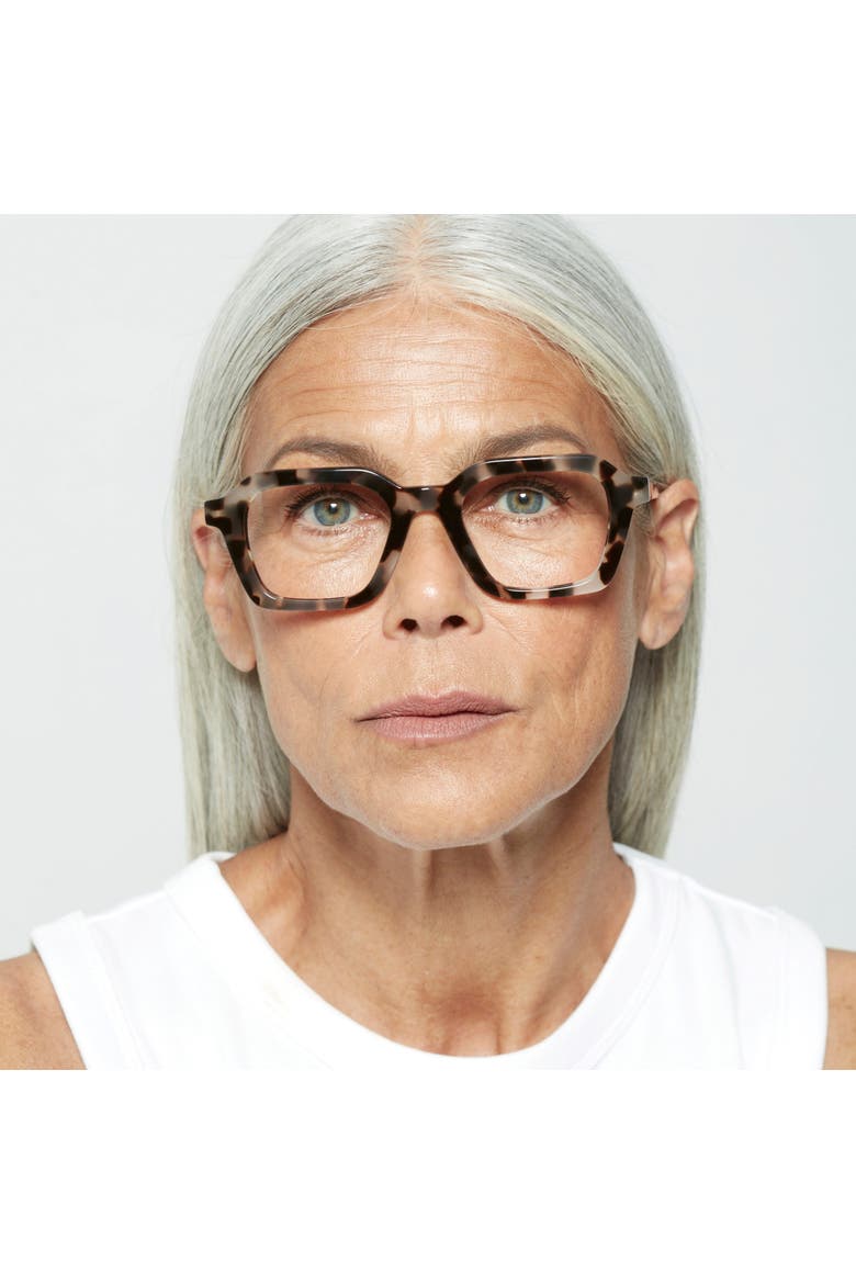 Lennox Reading Glasses, Alternate, color, Brown / Honey