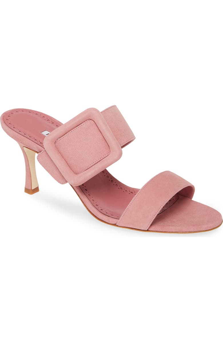 Manolo Blahnik Gable Buckle Slide Sandal, Main, color,