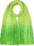 Polo Ralph Lauren Dip Dye Silk Pleated Scarf