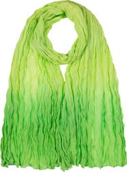 Polo Ralph Lauren Dip Dye Silk Pleated Scarf