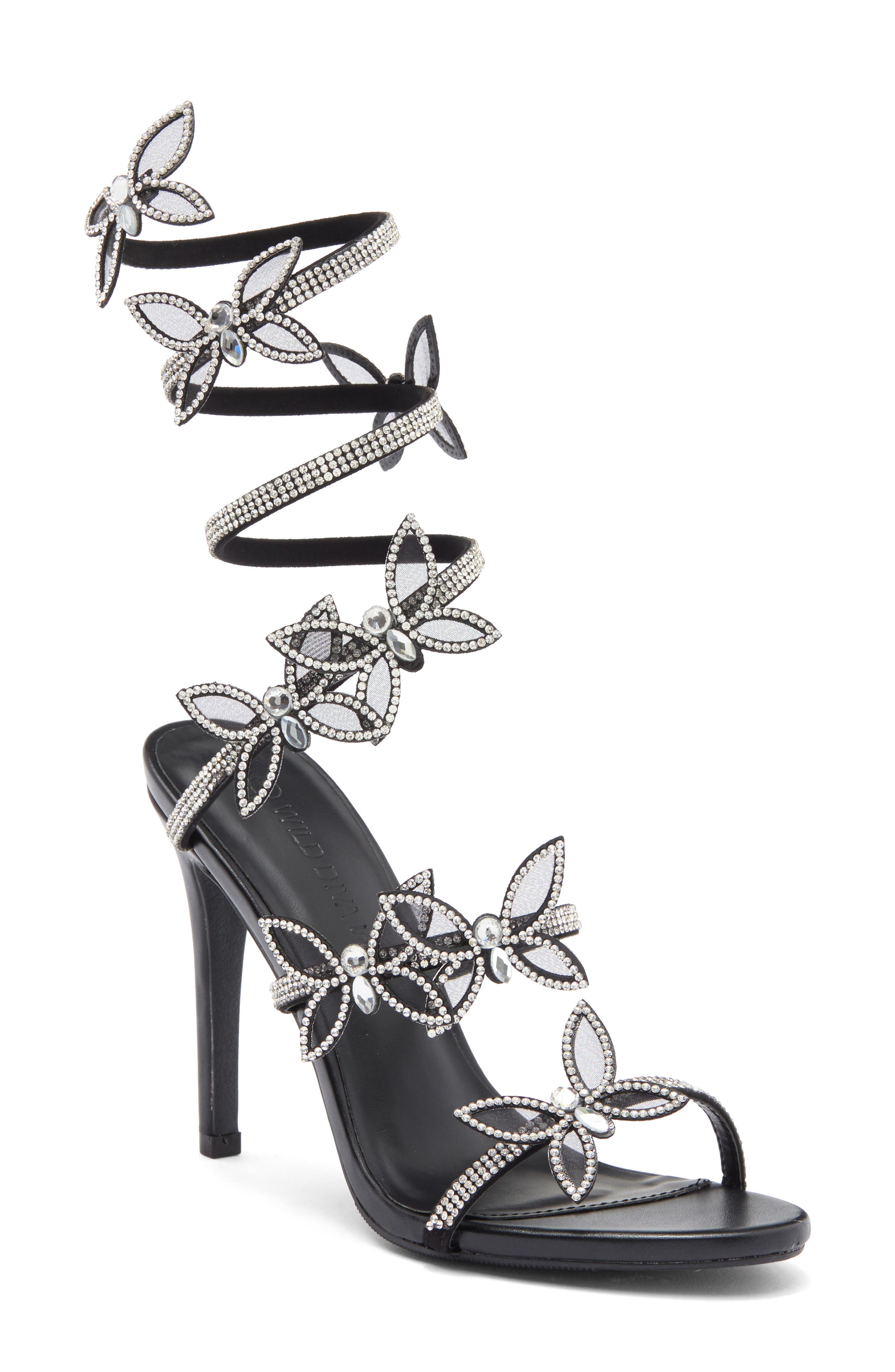 WILD DIVA LOUNGE Berlin Butterfly Sandal, Main, color, 