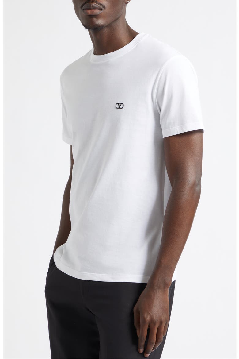 VLOGO Cotton T-Shirt, Alternate, color, WHITE