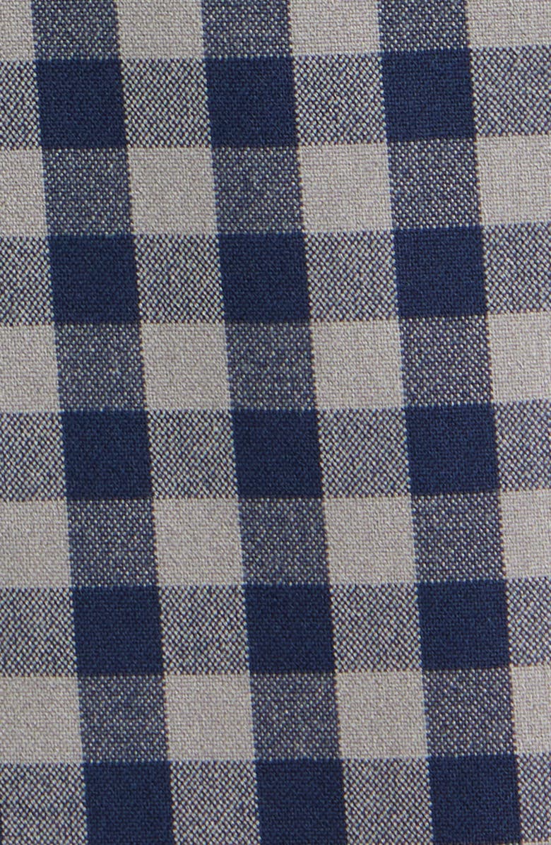 Mizzen+Main City Flannel Trim Fit Plaid Button-Down Shirt, Alternate, color, Nickel Hayes Gingham