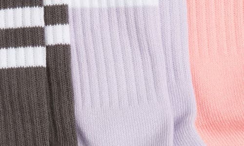 High Heel Jungle 3-pack Varsity Grip Crew Socks In Multi