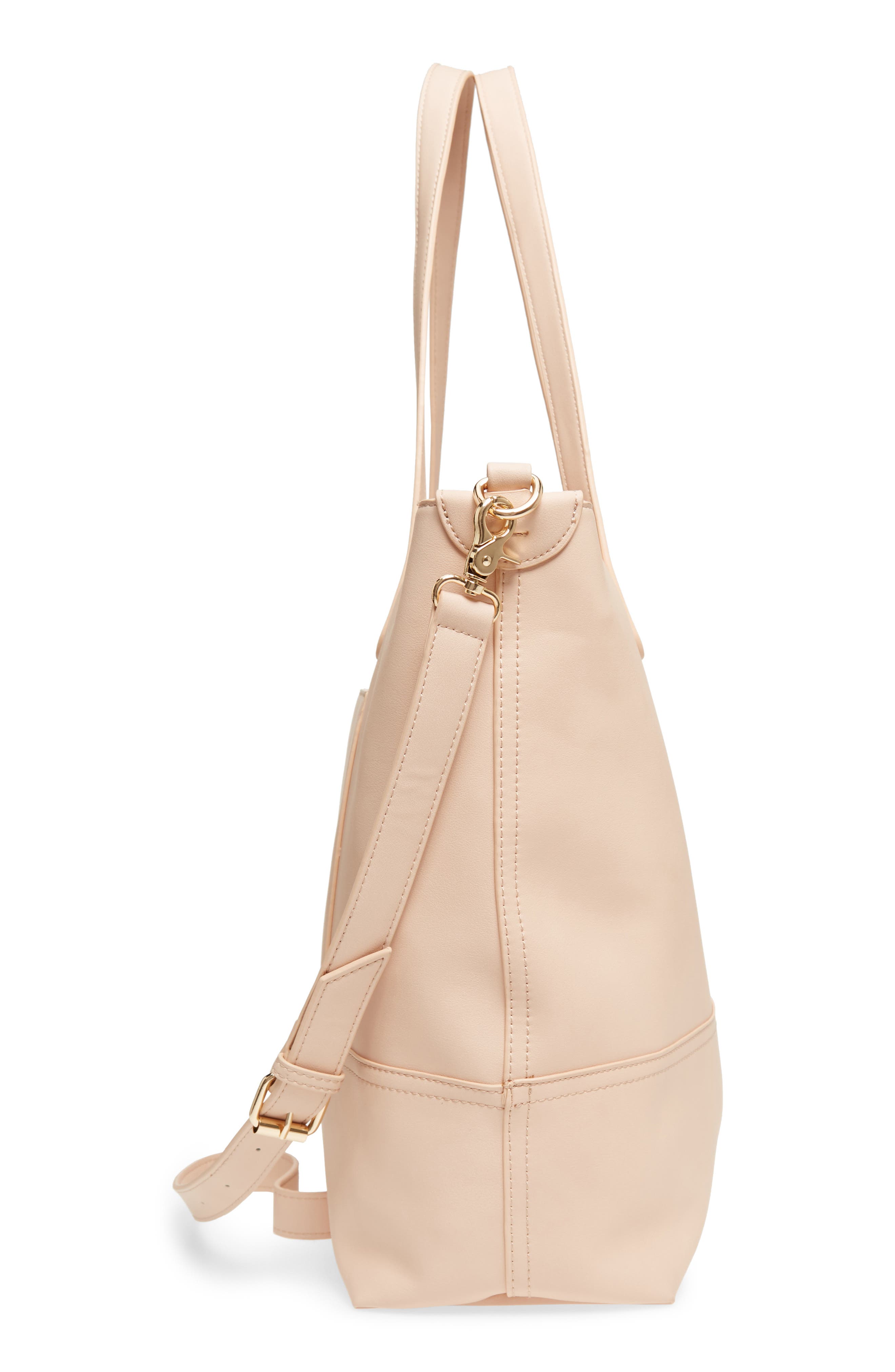 Bella Tunno Boss Faux Leather Diaper Bag & Clutch, Alternate, color, 