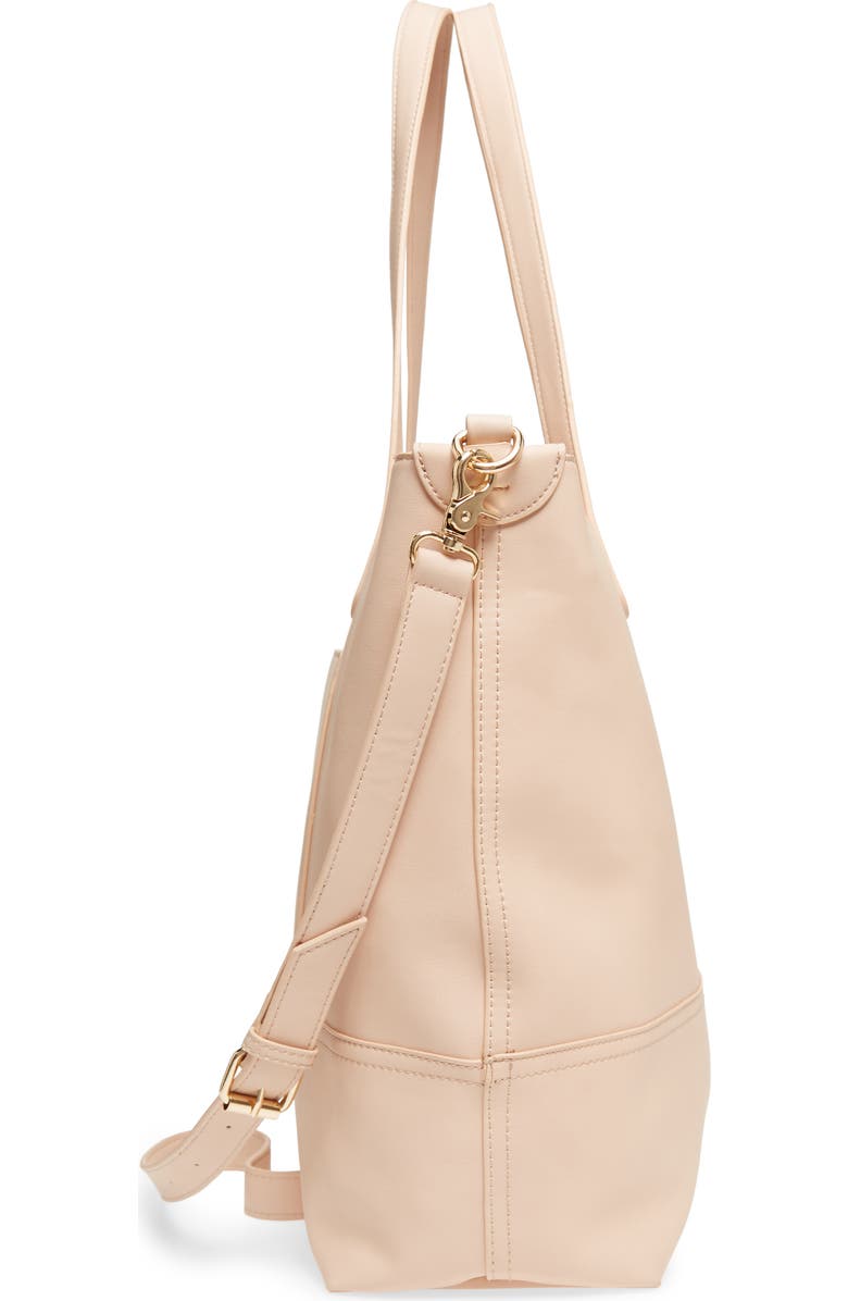 Bella Tunno Boss Faux Leather Diaper Bag & Clutch, Alternate, color,