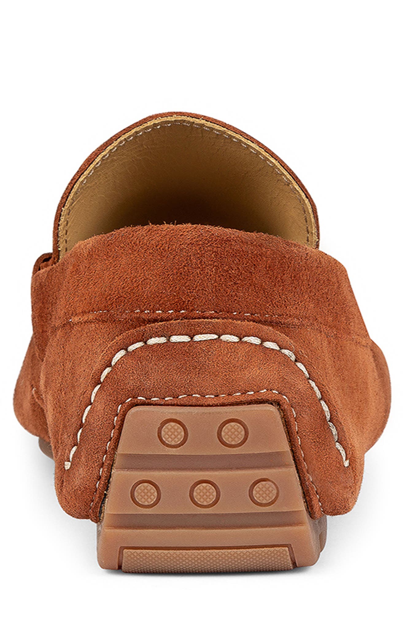 Donald Pliner Moc Toe Driving Loafer, Alternate, color, Cognac