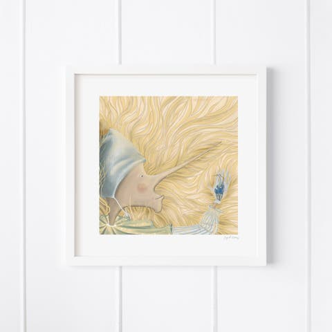 Pinocchio Framed Museum Quality 12" x 12" Art Print