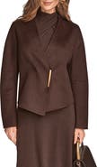 Donna Karan New York Asymmetric Wool Blend Jacket