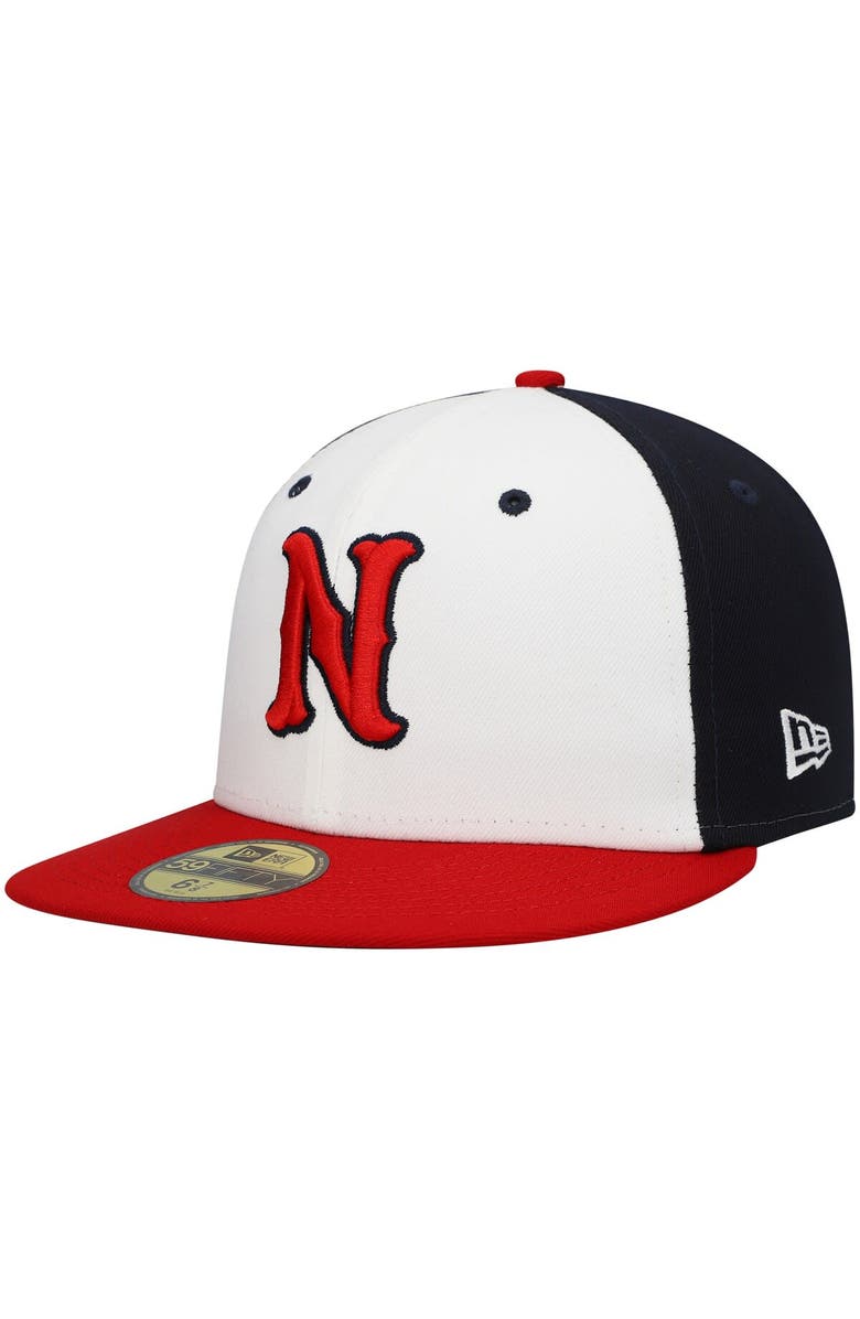 New Era Men's New Era White Nashville Sounds Authentic Collection Team Alternate 59FIFTY Fitted Hat, Main, color, White