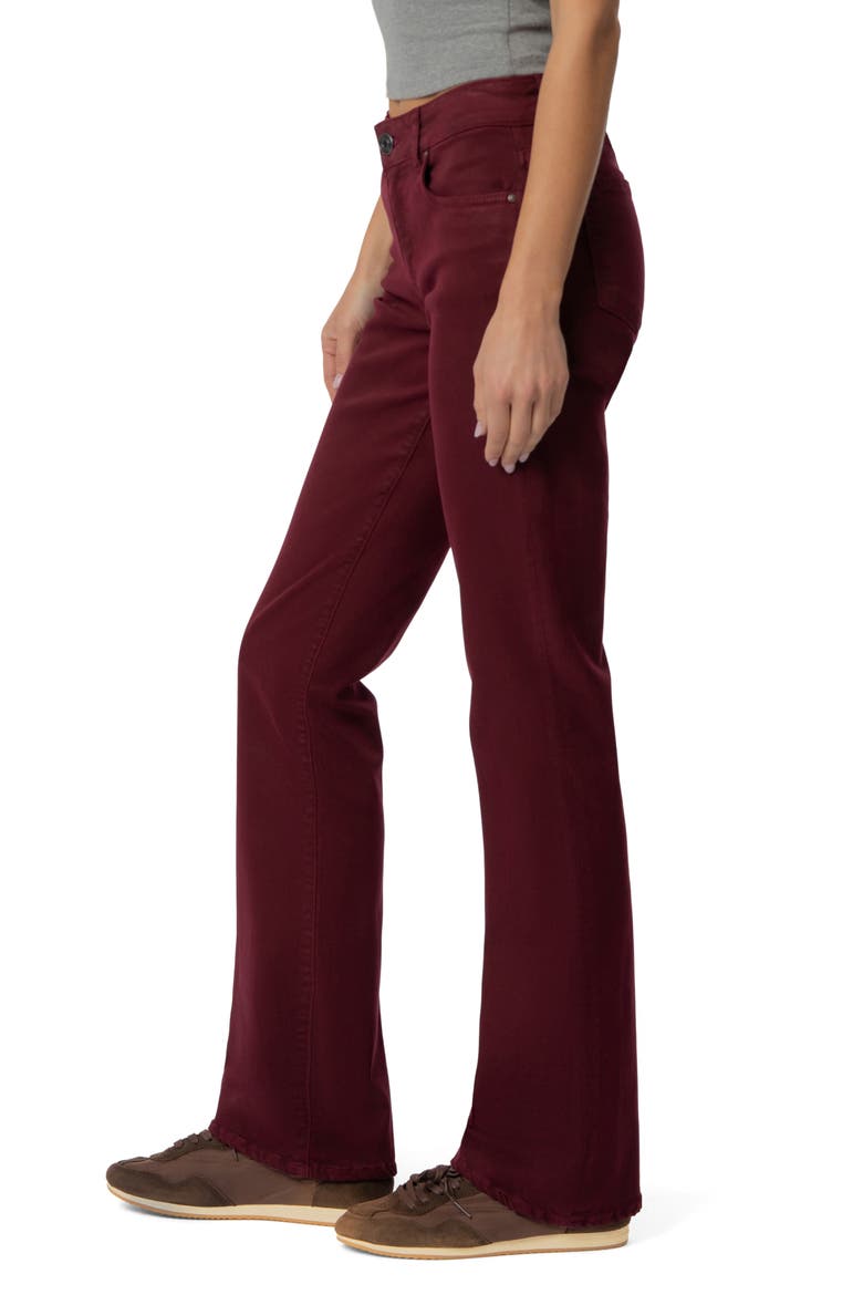 Natalie Bootcut Jeans, Alternate, color, DARK CHERRY