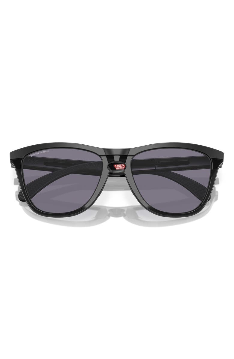 Oakley Frogskins 55mm Round Sunglasses, Alternate, color, Black Grey