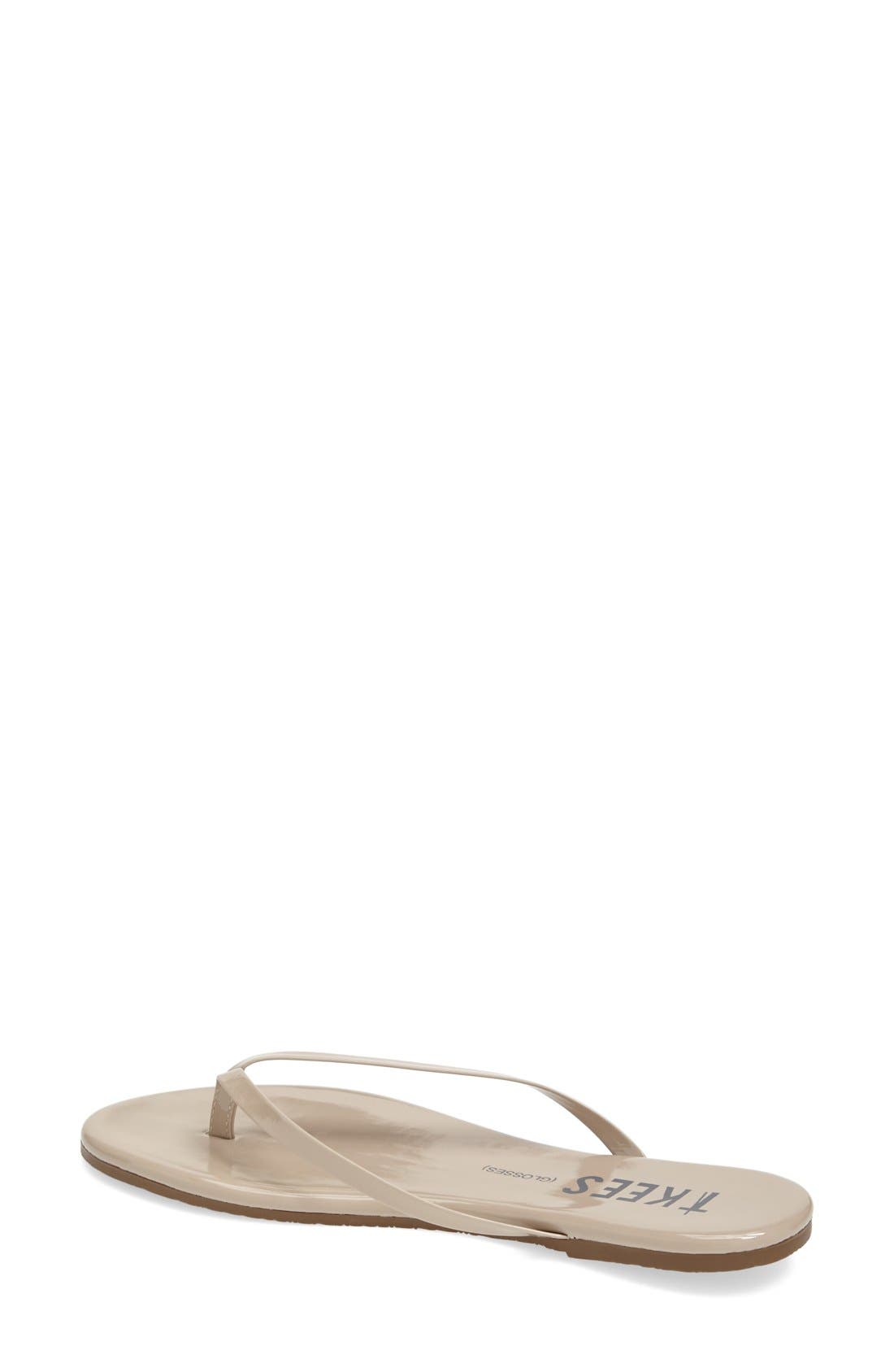 TKEES 'Glosses' Flip Flop, Alternate, color, Custard