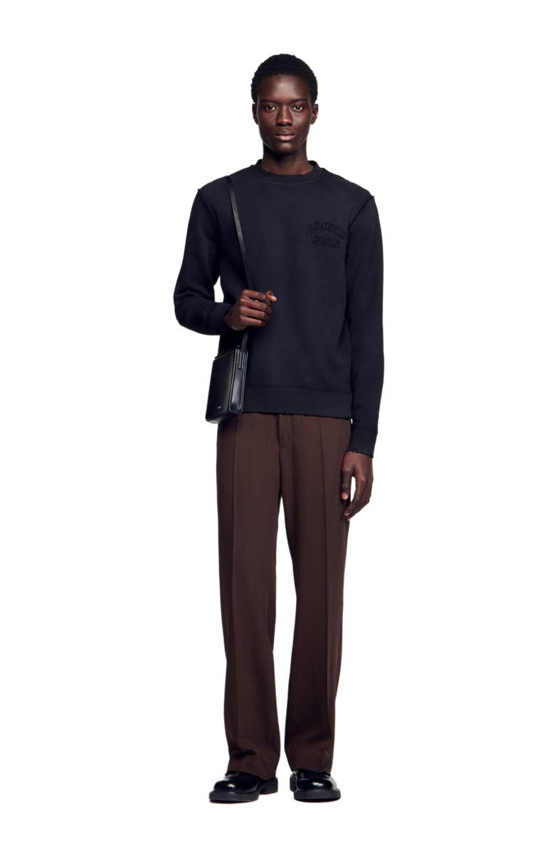 SANDRO Patch sweatshirt, Alternate, color,