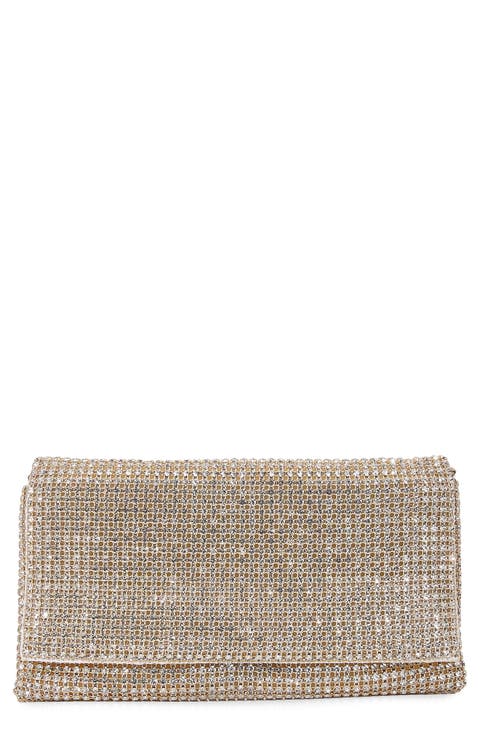 Large Rhinestone Embellished Clutch