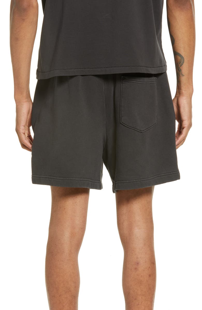 Elwood Core Organic Cotton Brushed Terry Sweat Shorts, Alternate, color, Vintage Black