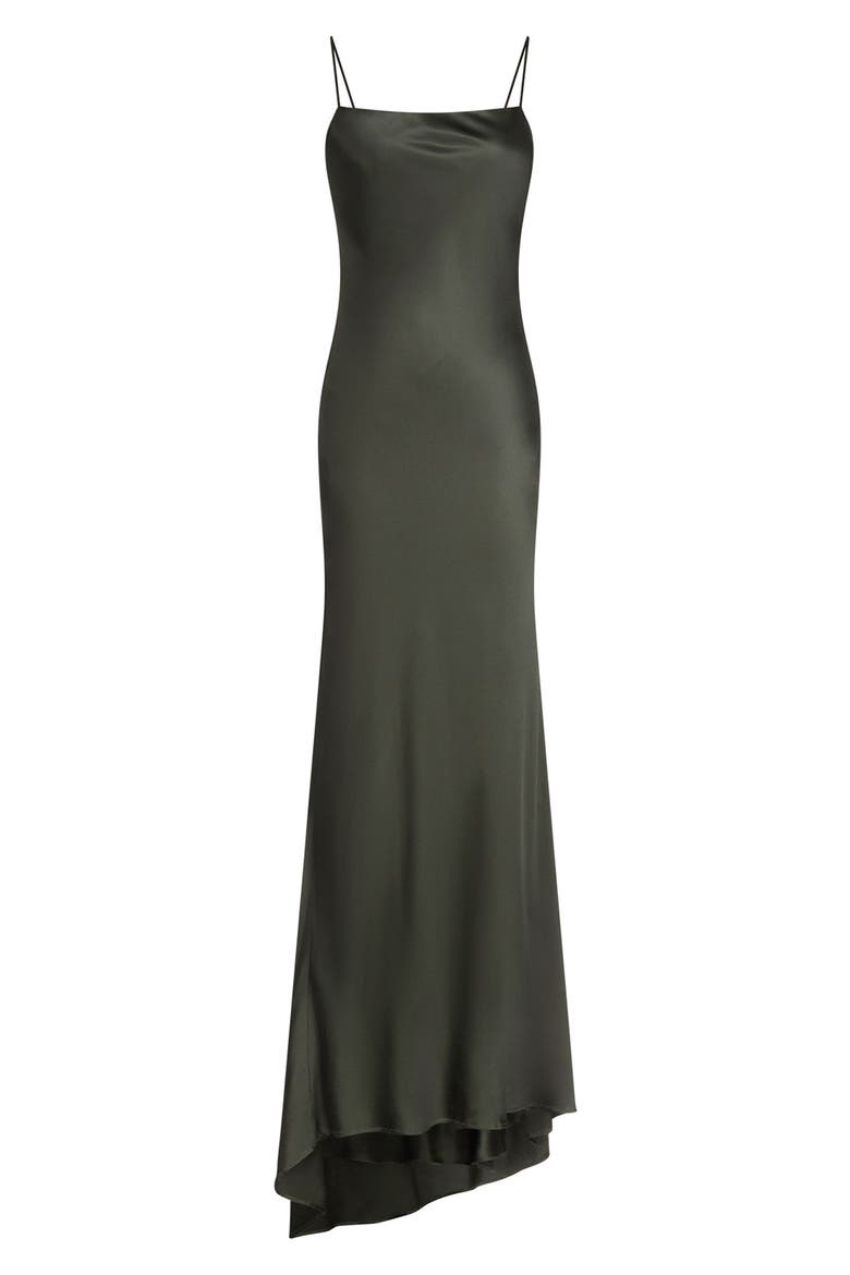 Scoop Back Stretch Silk Maxi Slipdress, Alternate, color, ROSIN