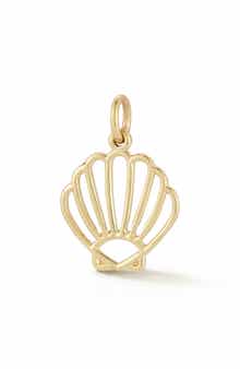 Ember Fine Jewelry 14K Gold Shell Charm Pendant