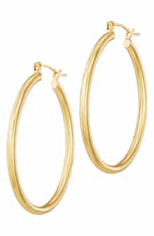 Oval Hoop Earrings