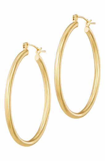 Oval Hoop Earrings