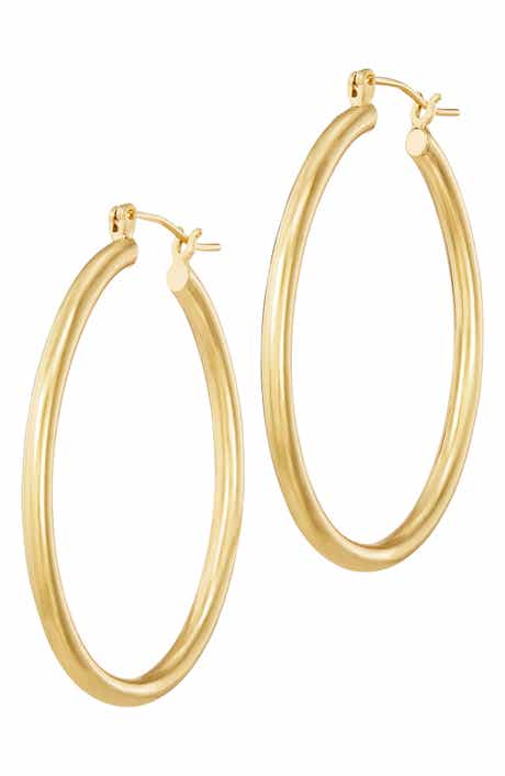 Oval Hoop Earrings