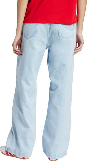 デニム・ジーパン [ADIDAS] Premium Essential Denim Pants adidas Originals Premium Essentials Wide Leg Jeans | Nordstrom